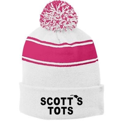 The Office ScottS Tots Stripe Pom Pom Beanie