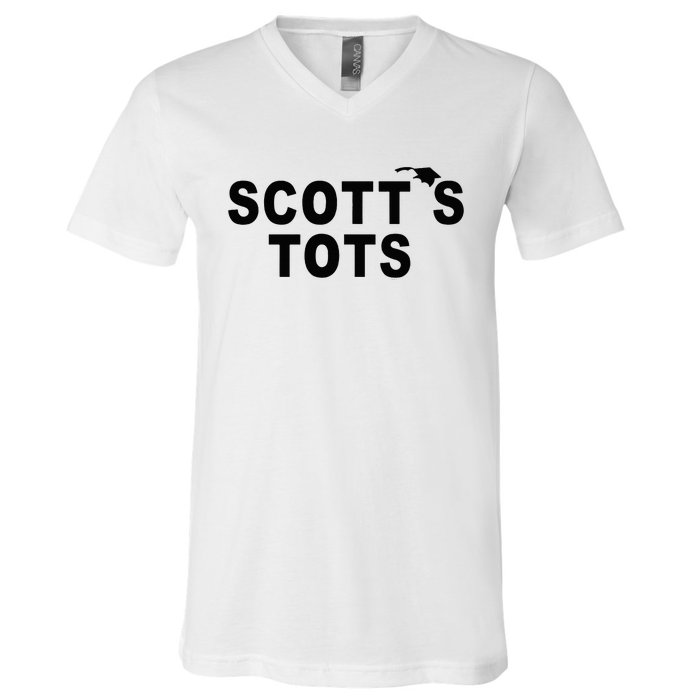 The Office ScottS Tots V-Neck T-Shirt