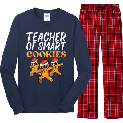 Teacher Of Smart Cookies Teacher Christmas Xmas Women Long Sleeve Pajama Set