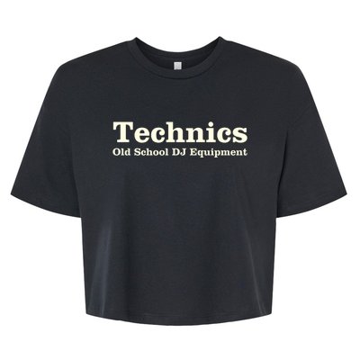 Technics Old School Bella+Canvas Jersey Crop Tee