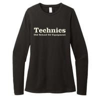 Technics Old School Womens CVC Long Sleeve Shirt