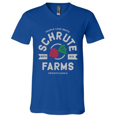 The Office Schrute Farms Logo Gift V-Neck T-Shirt