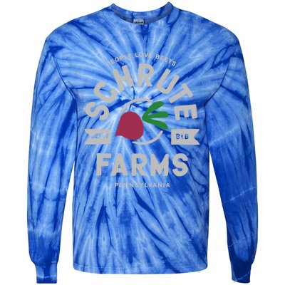 The Office Schrute Farms Logo Gift Tie-Dye Long Sleeve Shirt