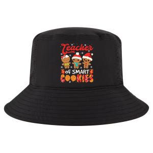 Teacher Of Smart Cookie Christmas Santa Gingerbread Cookie Funny Gift Cool Comfort Performance Bucket Hat