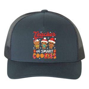 Teacher Of Smart Cookie Christmas Santa Gingerbread Cookie Funny Gift Yupoong Adult 5-Panel Trucker Hat