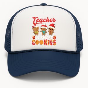 Teacher Of Smart Cookie Christmas Santa Gingerbread Cookie Funny Gift Trucker Hat