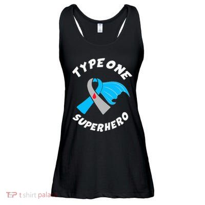 Type One Superhero Type 1 Diabetes Awareness Ladies Essential Flowy Tank