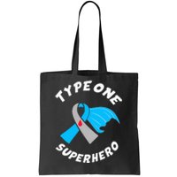 Type One Superhero Type 1 Diabetes Awareness Tote Bag