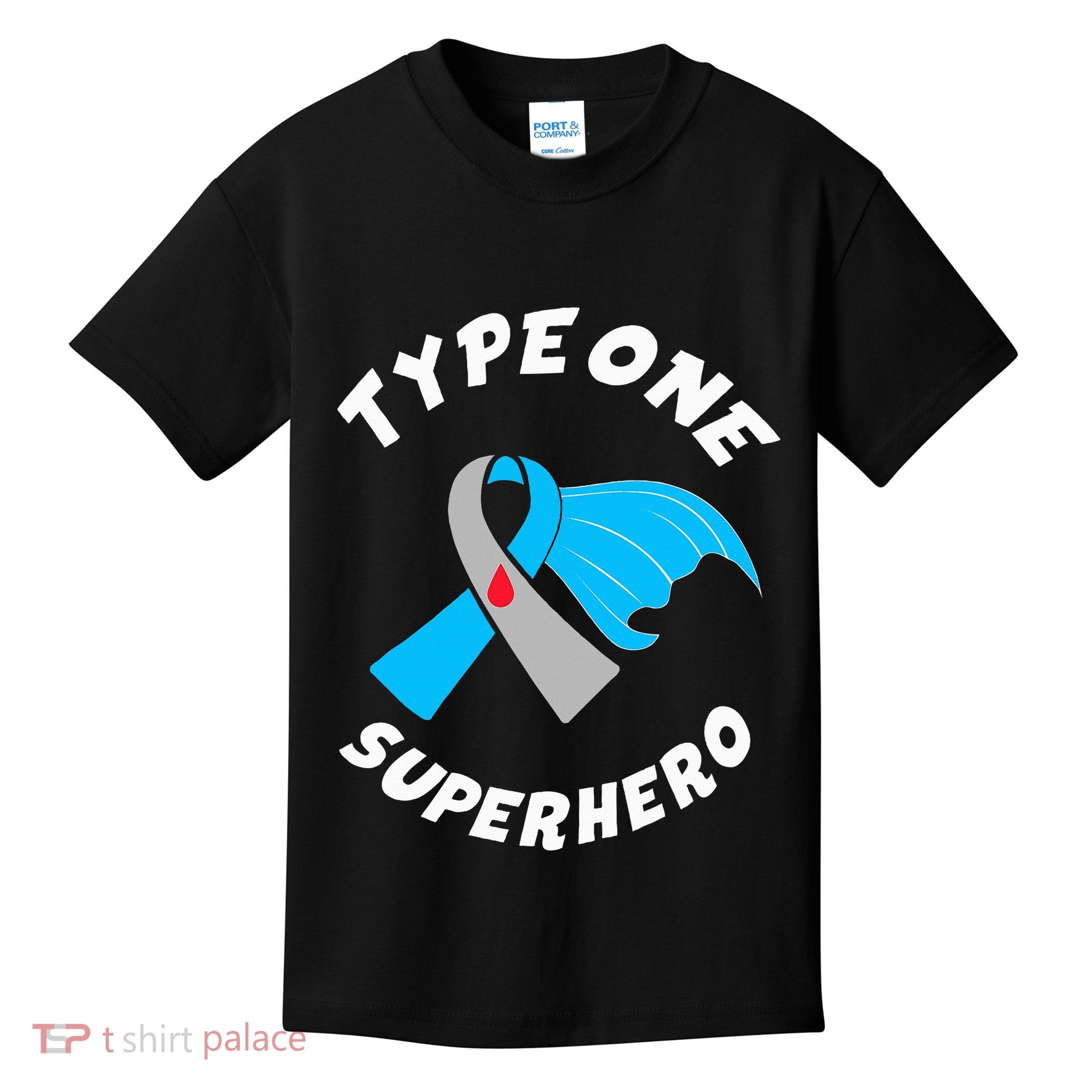 Type One Superhero Type 1 Diabetes Awareness Kids T-Shirt