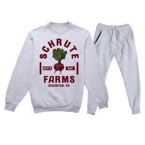 The Office Schrute Farms Premium Crewneck Sweatsuit Set