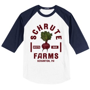 The Office Schrute Farms Baseball Sleeve Shirt