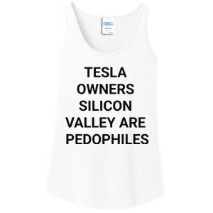 Tesla Owners Silicon Valley Are Pedophiles Ladies Essential Tank