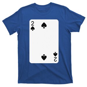 Two Of Spades Playing Cards Halloween Costume Deck Of Cards T-Shirt