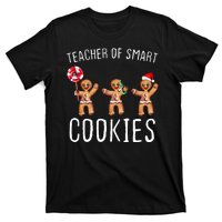 Teacher Of Smart Cookies Gingerbread Cute Christmas T-Shirt