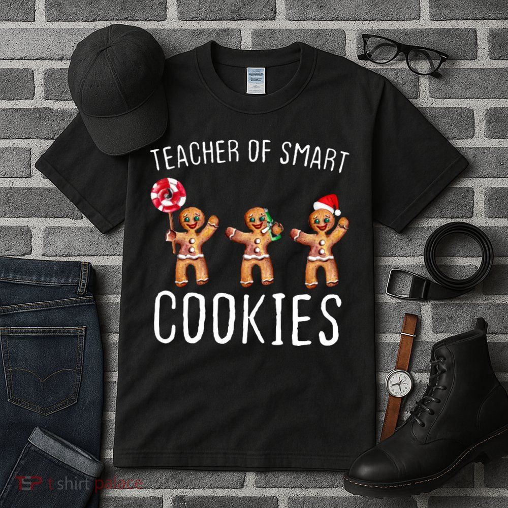 Teacher Of Smart Cookies Gingerbread Cute Christmas Tall T-Shirt