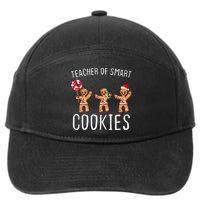 Teacher Of Smart Cookies Gingerbread Cute Christmas 7-Panel Snapback Hat