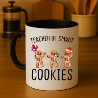 Teacher Of Smart Cookies Gingerbread Cute Christmas Mug