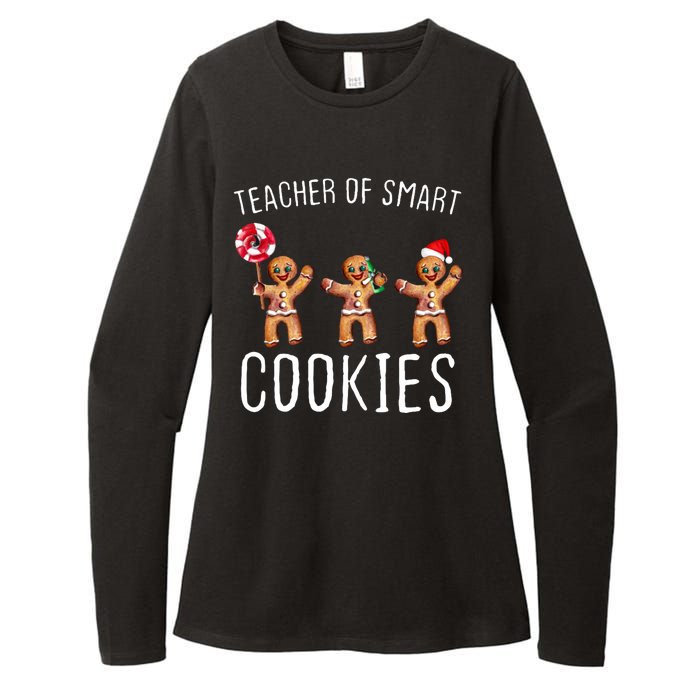 Teacher Of Smart Cookies Gingerbread Cute Christmas Womens CVC Long Sleeve Shirt