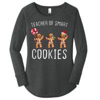 Teacher Of Smart Cookies Gingerbread Cute Christmas Women's Perfect Tri Tunic Long Sleeve Shirt