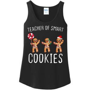 Teacher Of Smart Cookies Gingerbread Cute Christmas Ladies Essential Tank