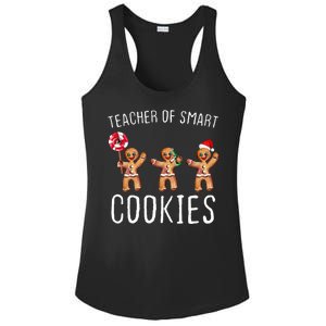 Teacher Of Smart Cookies Gingerbread Cute Christmas Ladies PosiCharge Competitor Racerback Tank