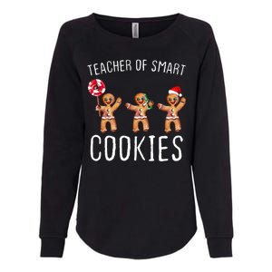 Teacher Of Smart Cookies Gingerbread Cute Christmas Womens California Wash Sweatshirt