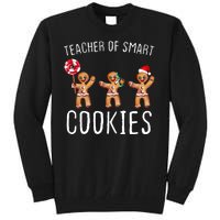 Teacher Of Smart Cookies Gingerbread Cute Christmas Tall Sweatshirt