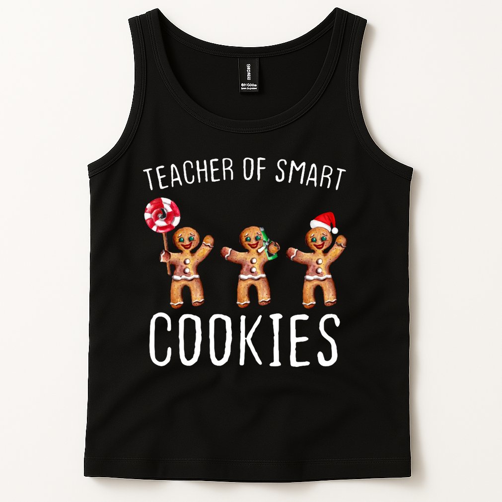 Teacher Of Smart Cookies Gingerbread Cute Christmas Tank Top