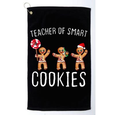 Teacher Of Smart Cookies Gingerbread Cute Christmas Golf Towel