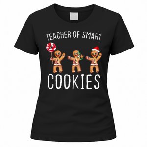 Teacher Of Smart Cookies Gingerbread Cute Christmas Women's T-Shirt