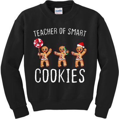 Teacher Of Smart Cookies Gingerbread Cute Christmas Kids Sweatshirt