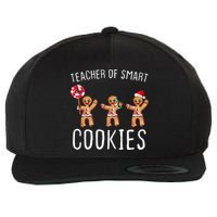 Teacher Of Smart Cookies Gingerbread Cute Christmas Wool Snapback Cap
