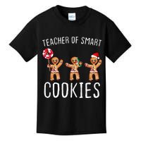 Teacher Of Smart Cookies Gingerbread Cute Christmas Kids T-Shirt
