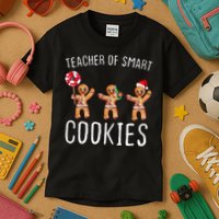 Teacher Of Smart Cookies Gingerbread Cute Christmas Kids T-Shirt