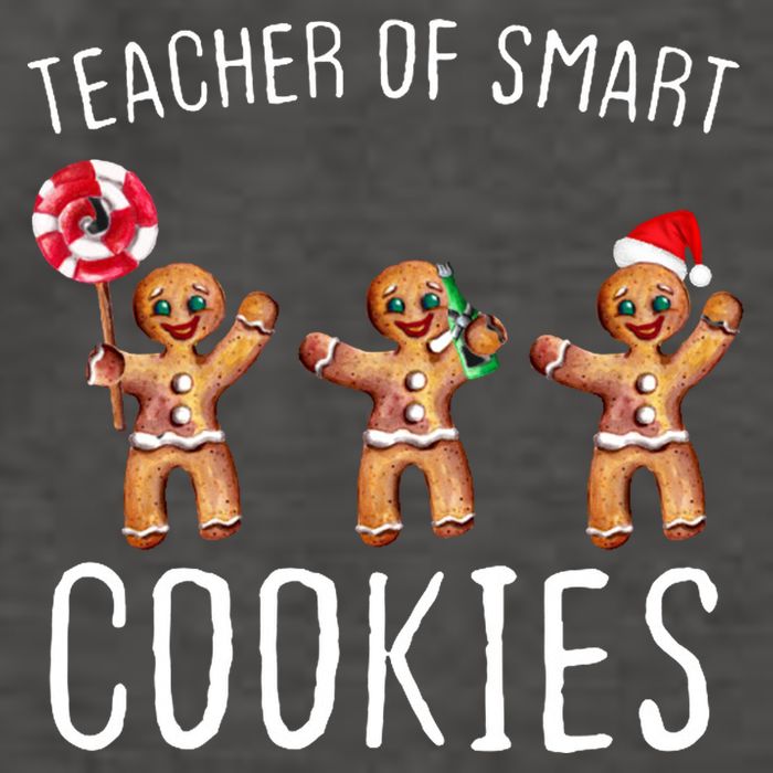 Teacher Of Smart Cookies Gingerbread Cute Christmas Vector Backpack