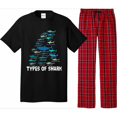 Types Of Shark Megalodon Great White Nurse Shark Pajama Set