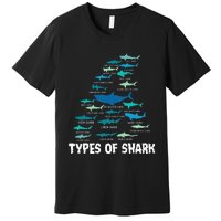 Types Of Shark Megalodon Great White Nurse Shark Premium T-Shirt