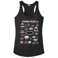 Types Of Sharks Faces Identification Birthday School Ladies PosiCharge Competitor Racerback Tank