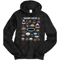 Types Of Sharks Faces Identification Birthday School Tie Dye Hoodie