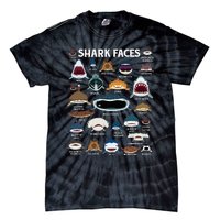 Types Of Sharks Faces Identification Birthday School Tie-Dye T-Shirt