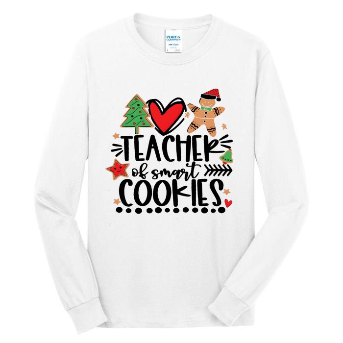 Teacher Of Smart Cookies Christmas Tall Long Sleeve T-Shirt