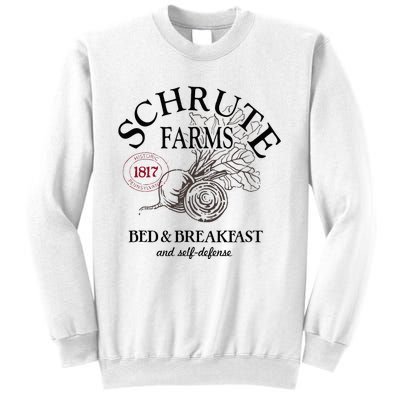 The Office Schrute Farms Large Label Sweatshirt