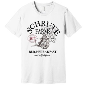 The Office Schrute Farms Large Label Premium T-Shirt