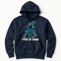 Types Of Shark Megalodon Great White Nurse Shark Hoodie