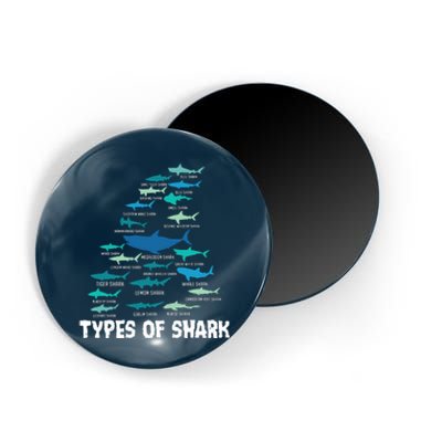 Types Of Shark Megalodon Great White Nurse Shark Magnet