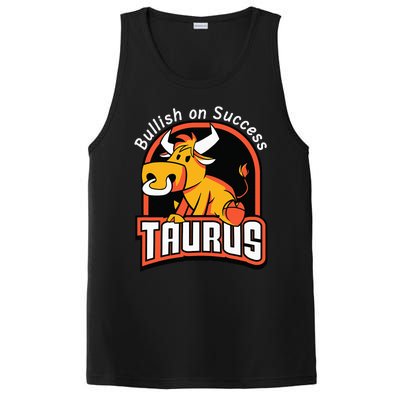 Taurusbullish on success funny affirmation horoscope sign PosiCharge Competitor Tank