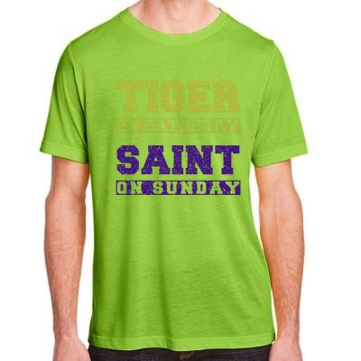 Tiger On Saturday Saint On Sunday Adult ChromaSoft Performance T-Shirt