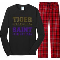 Tiger On Saturday Saint On Sunday Long Sleeve Pajama Set