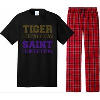 Tiger On Saturday Saint On Sunday Pajama Set