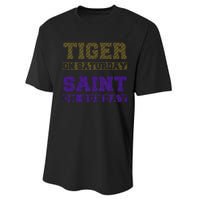 Tiger On Saturday Saint On Sunday Performance Sprint T-Shirt